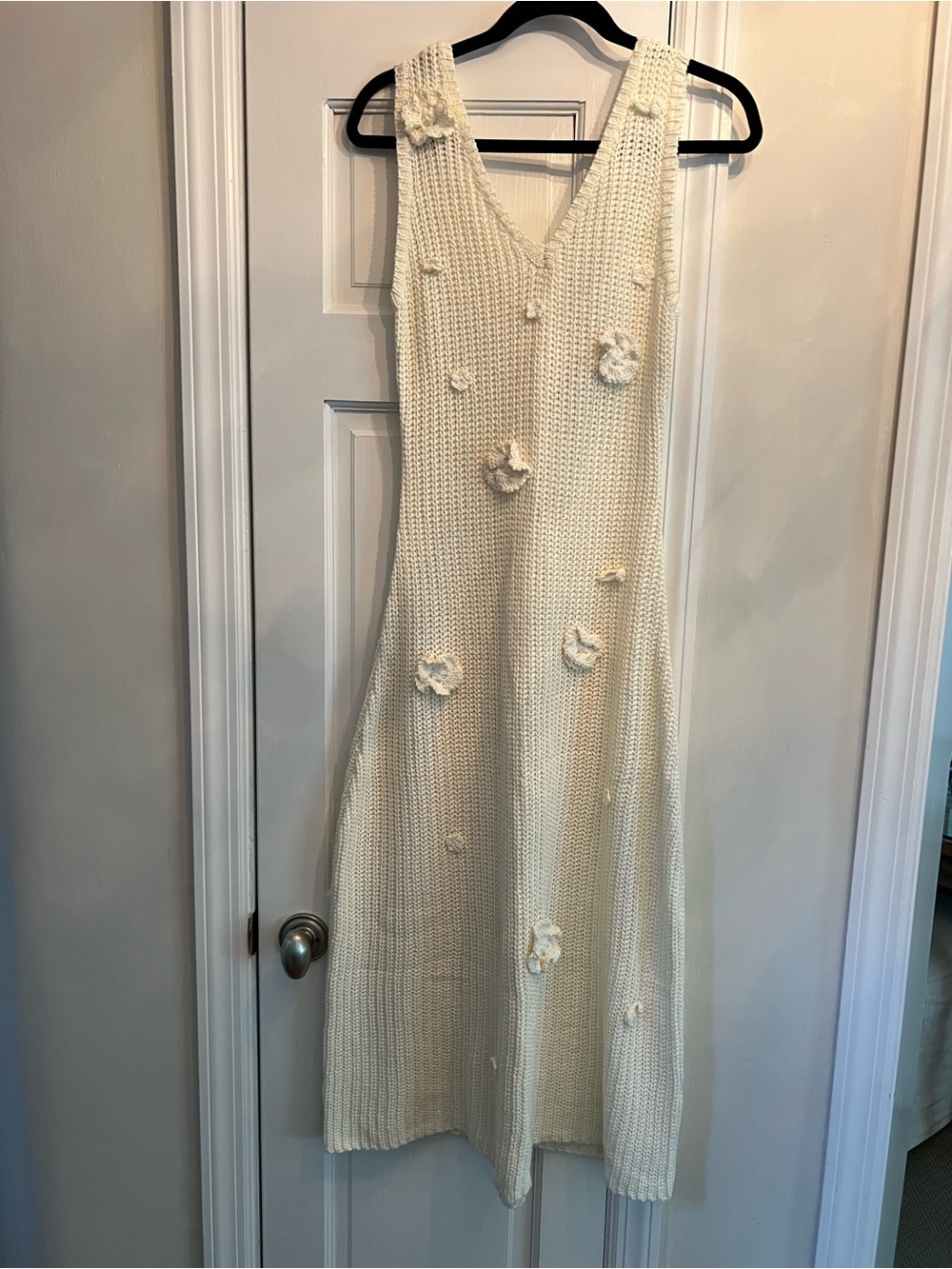 Astr Cream Open-Knit Sweater